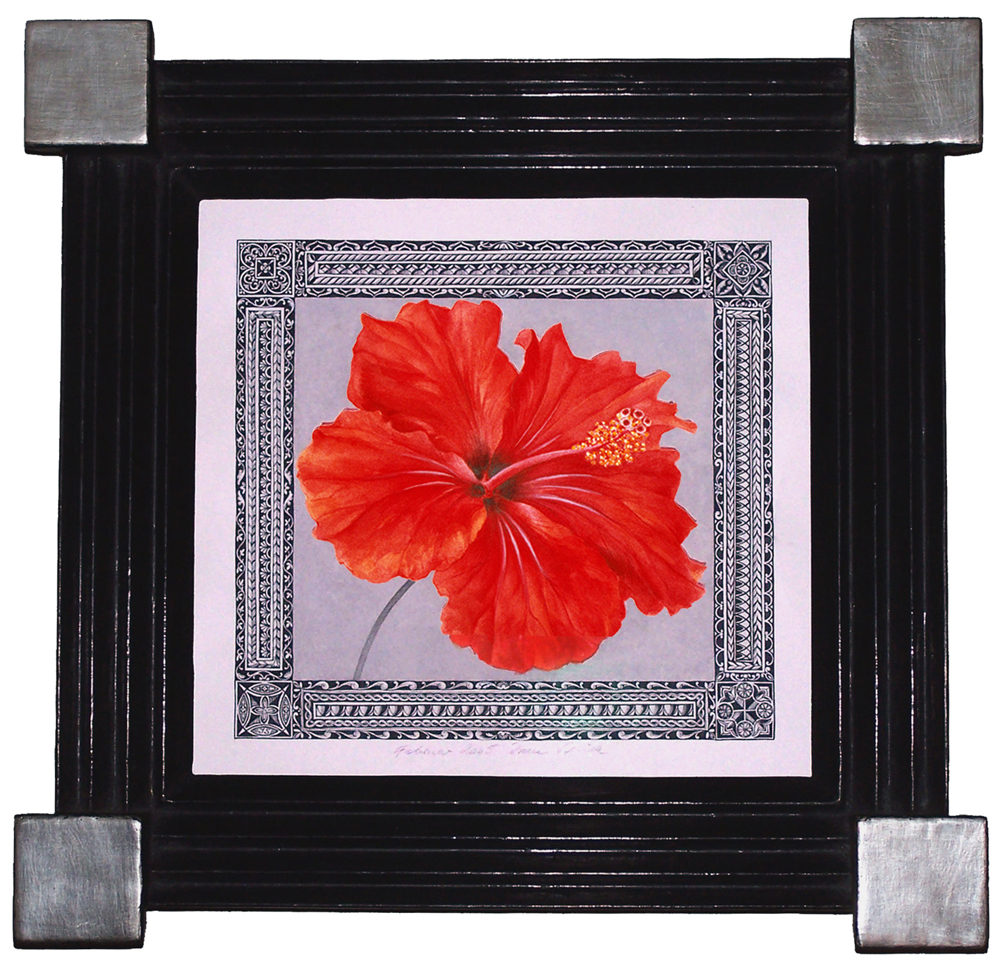 Hibiskus with a very fine border